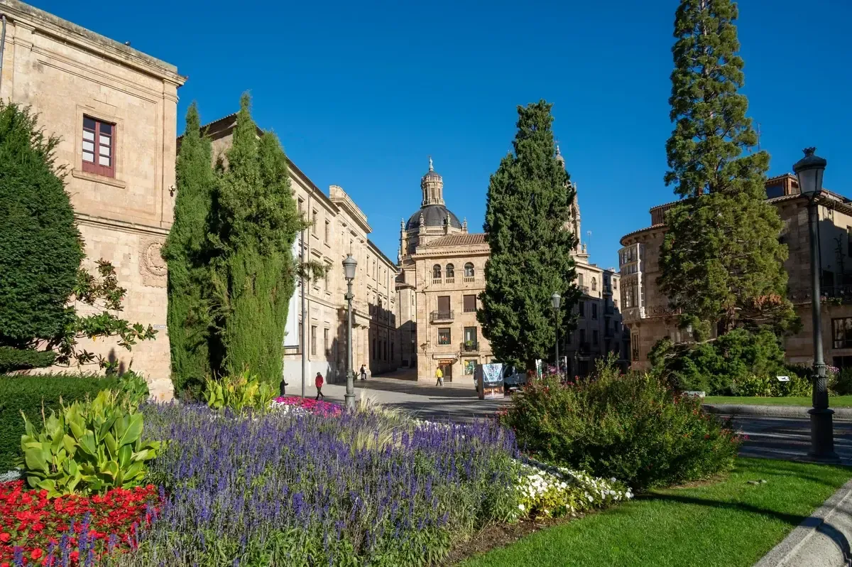 Calles históricas de Salamanca junto al barrio universitario